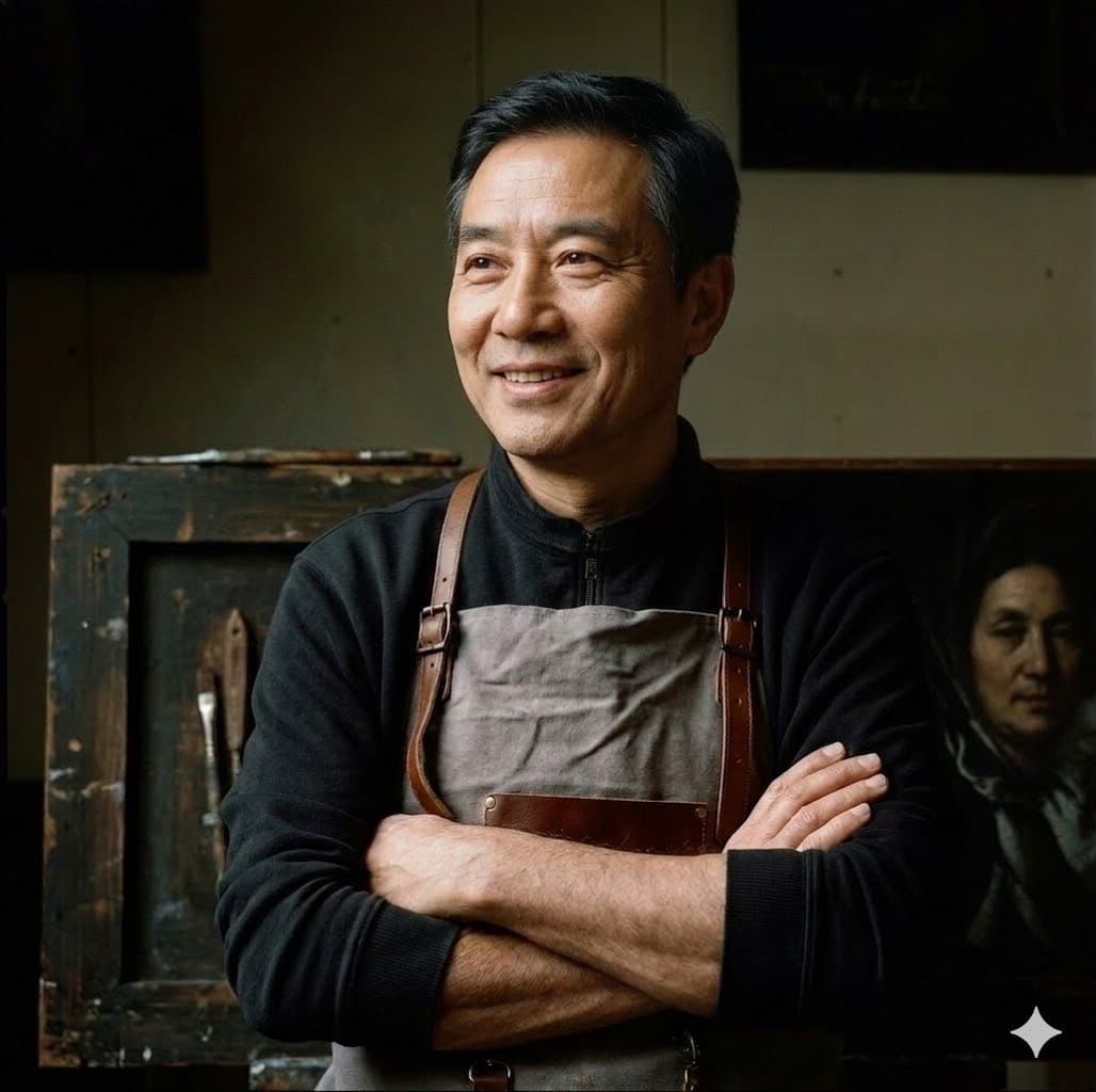 Glass founder portrait